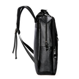 Otto-17 Faux Leather Unsex Travel Backpack by Wolph