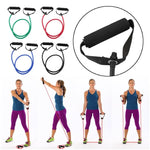 Home Workout Resistance Stretch Band Tubes with Handle