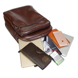 NUC Mens 55L Faux Leather Travel Backpack for Men by Wolph