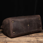 The Edler Retro Cowhide Shoulder Duffel Travel Bag by Wolph