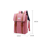 MOS Canvas Travel Business Laptop Backpack for Women