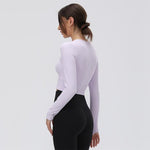 C-15 Workout Long Sleeve Shirt with Thumb-hole for Women by Wolph